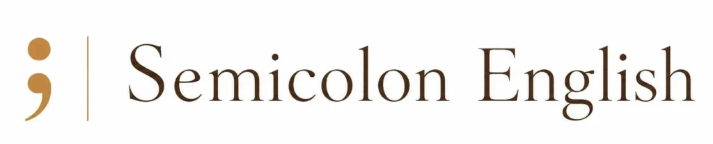 Semicolon English Logo
