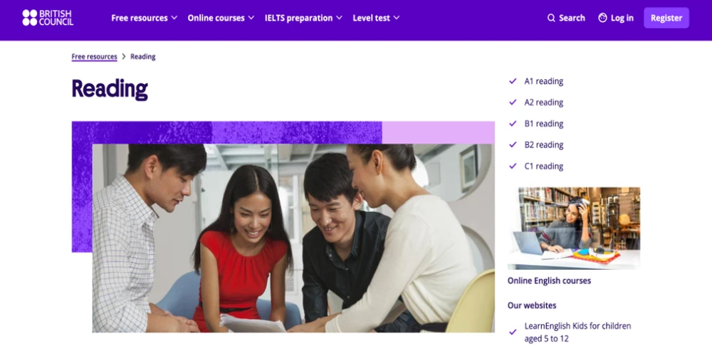 british council-reading picture